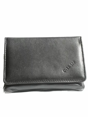 Over Top leather tobacco pouch black new