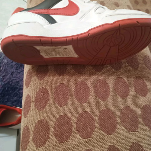 Nike Full Force Low kids athletic shoes used, red