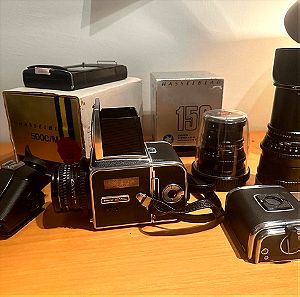 Hasselblad 500CM 25th Anniversary #295 +80mm/f2.8+150mm/f4+250mm/f5.6+ 2 backs+pme3 finder+Polaroid