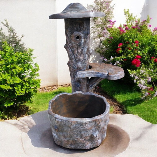 Isabella Concrete Fountain in Brown Color, New