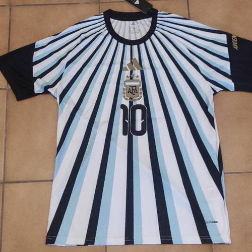 Argentina 26 Home Pre-Match Jersey with Messi 10, adidas