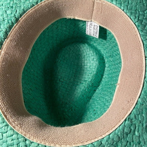 Women's straw hat hand painted, new, size 54