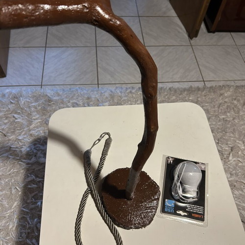 Table rustic lamp 40 cm USB new