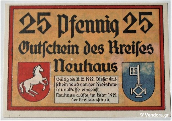  Germany 25 Pfennig 1921 UNC .@20/1