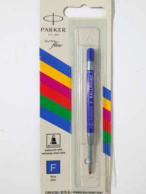 Quinkflow Parker refill new with blue ink and F tip