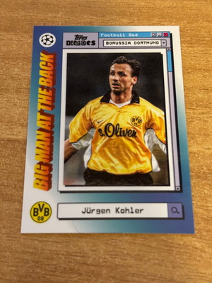 Κάρτα Topps Decades 2025 BVB Jurgen Kohler, καινούργια
