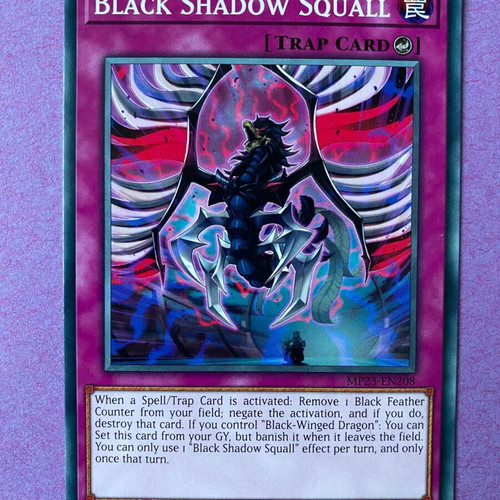 Black Shadow Squall Yu-Gi-Oh! Card 1st Edition Near Mint