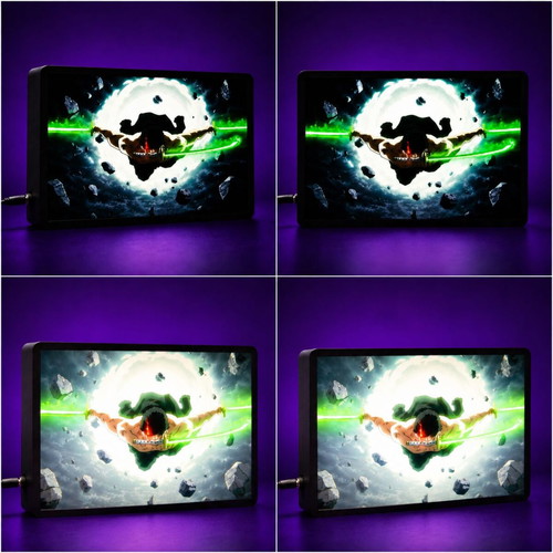 One Piece Zoro King of Hell Lightbox new anime decoration lamp