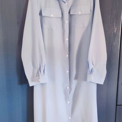 Shein Maxi Blue Shirt Curve Size 3X like new, beach cover-up