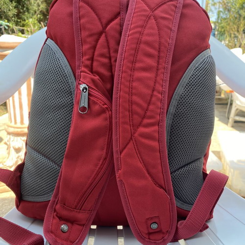 Champion backpack red, like new, large capacity with multiple compartments
