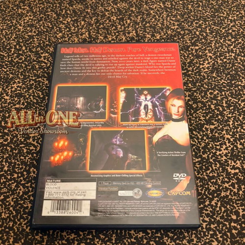 Devil May Cry PS2 game, USA/Canada edition