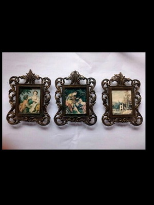 Antique small Italian picture frames 1976
