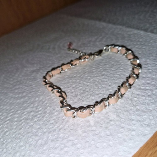 Fos chain wrist bracelet like new pink