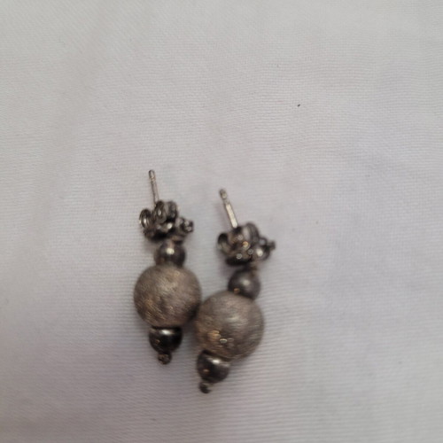 Silver women's earrings