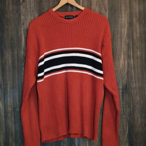 Barisal Retro Ribbed Knit Sweater size L like new