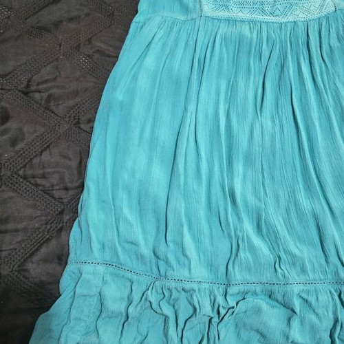 Attrativo linen-type dress turquoise like new
