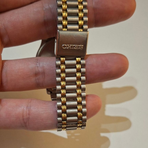 Seiko Vintage Quartz Day-Date Watch used, two-tone