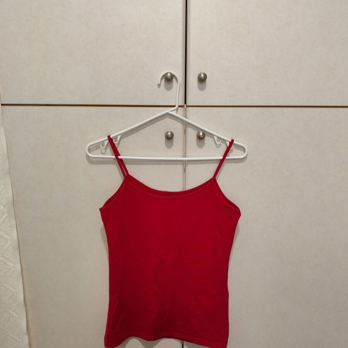Zara red top used, size M
