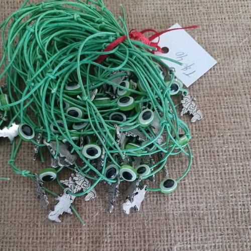 Baptism witness bracelets with dwarfs new, pack of 90 pieces