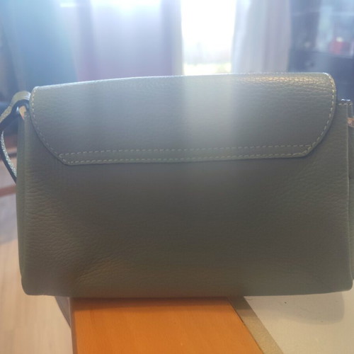 Tosca Blu Ortensia leather shoulder bag light green like new