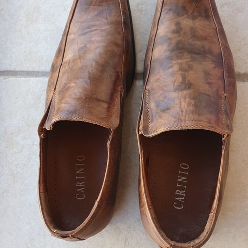 Men's moccasins size 42 like new, brown
