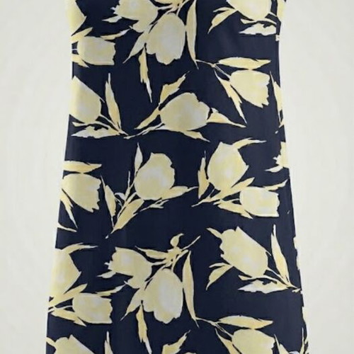 Anna Riska sleeveless printed dress used, size 3, blue and yellow