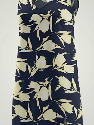 Anna Riska sleeveless printed dress used, size 3, blue and yellow