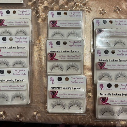 Eyelashes, pack of 9, brand new