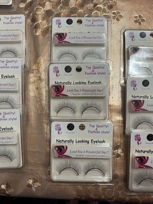 Eyelashes, pack of 9, brand new