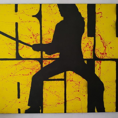 Πίνακας ζωγραφικής Kill Bill καινούργιος, χειροποίητος σε καμβά