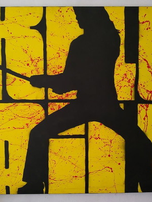Πίνακας ζωγραφικής Kill Bill καινούργιος, χειροποίητος σε καμβά