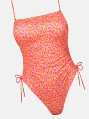 Ολόσωμο μαγιό Rock Club Couture Sorbet Print μέγεθος L καινούριο με καρτελάκι