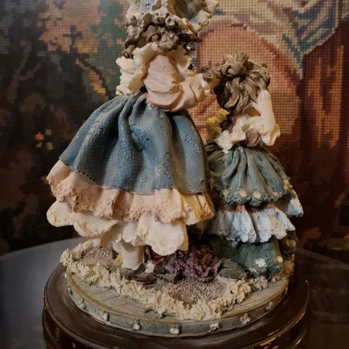 Vintage sisters figure used