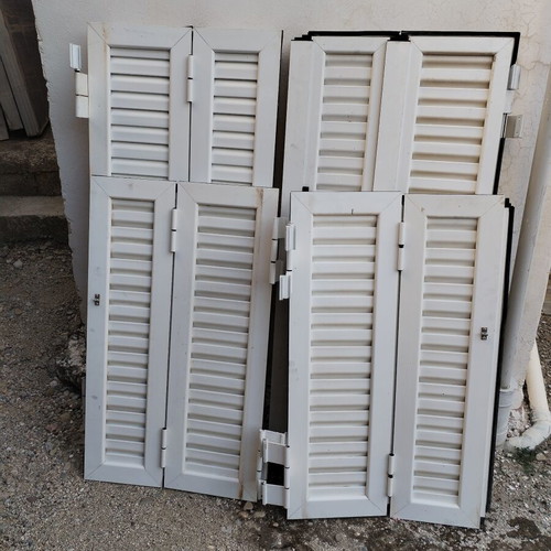 Aluminum shutters like new, complete without frame