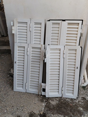 Aluminum shutters like new, complete without frame