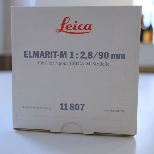 Leica Elmarit M 90mm f/2.8 Black E46 MF lens like new