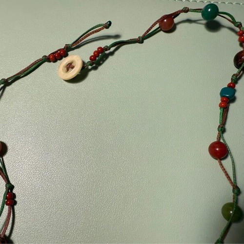 Handmade polymer clay tree necklace like new