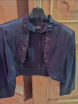 Bolero Angelo Psarros evening jacket like new, black iridescent