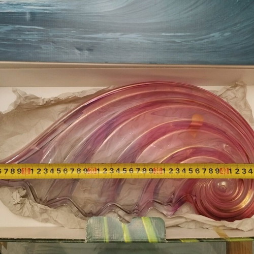 Walther Glas πιατέλα centerpiece κοχύλι 48cm καινούργιο, made in Germany
