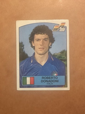 Panini Euro 88 Roberto Donadoni sticker used #94 Italia