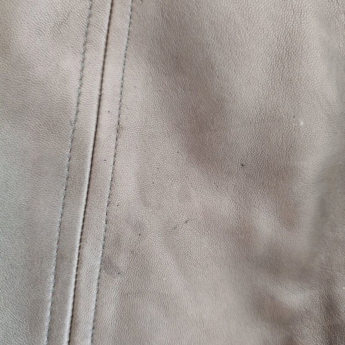 Mini skirt made of faux leather like new, brown, size XS