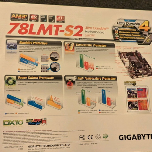 Motherboard GA-78LMT-S2 (rev 1.2) new