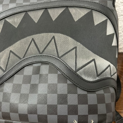Sprayground Sharks In Paris Lightshow Backpack like new, limited edition