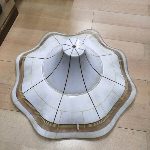Ceiling light lampshade used, plastic 45x20cm