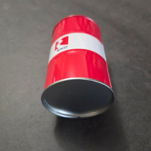 EKO Metal Barrel Coin Bank and Pencil Holder like new
