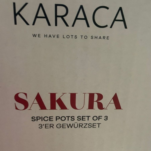 Turkish 3-piece set new with Japanese motifs Karaca
