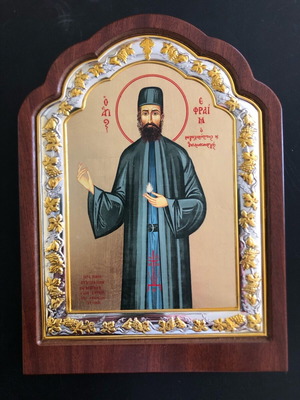 Byzantine Icon Saint Ephraim the Great Martyr and Wonderworker new