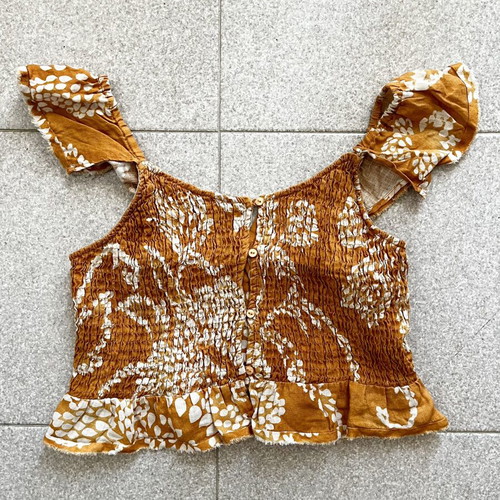 Zara orange sleeveless summer top used, size 164 cm for ages 13-14