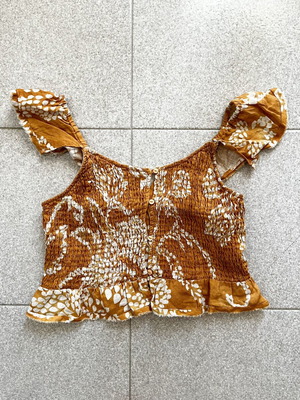 Zara orange sleeveless summer top used, size 164 cm for ages 13-14
