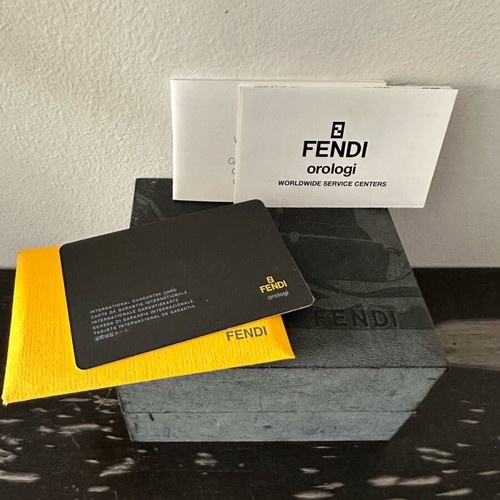 Fendi women's watch used early 2000s with box and cards